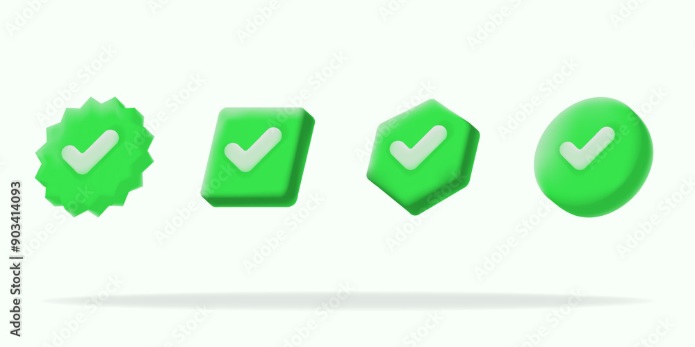set icon green check marks in various shapes, Perfect for indicating approval or completed tasks. Ideal for websites and digital content set icon green check marks in various shapes, Perfect for indicating approval or completed tasks. Ideal for websites and digital content