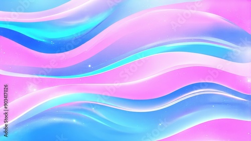 Abstract Colorful Waves Illustration with Pink, Blue, and Purple Tones, Perfect for Backgrounds and Design Projects