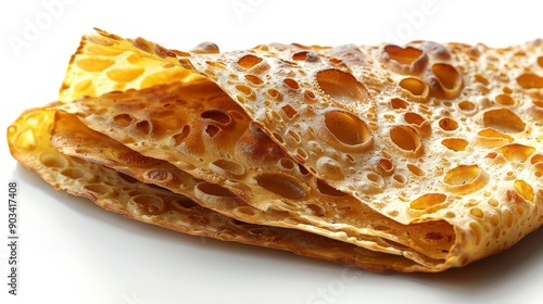 Exquisite Ethiopian Injera Piece in Hyperrealistic Studio Light Detail | Photorealistic Food Photography Canon EOS K5 85mm