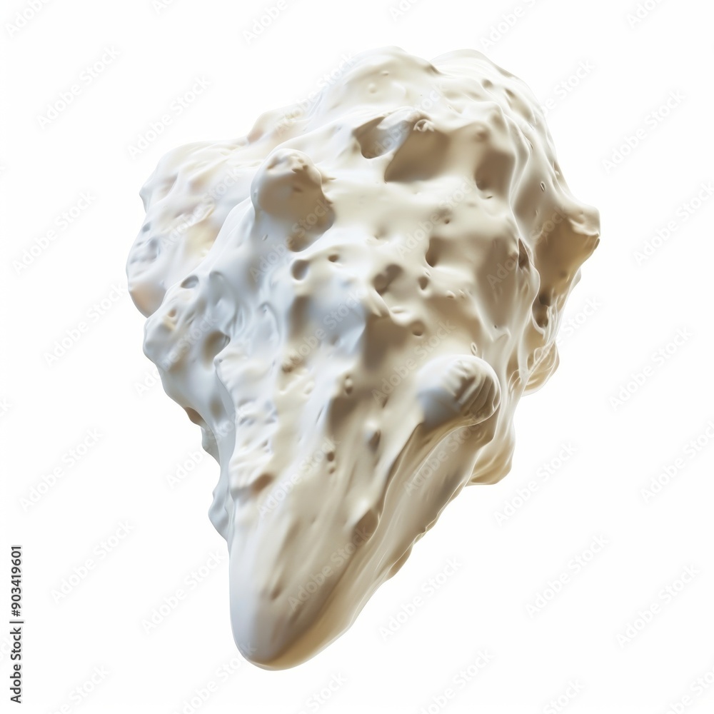 3D render comet isolated on white background 3D render comet isolated on white background