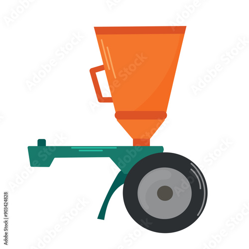 Seed drill icon clipart avatar logtotype isolated vector illustration