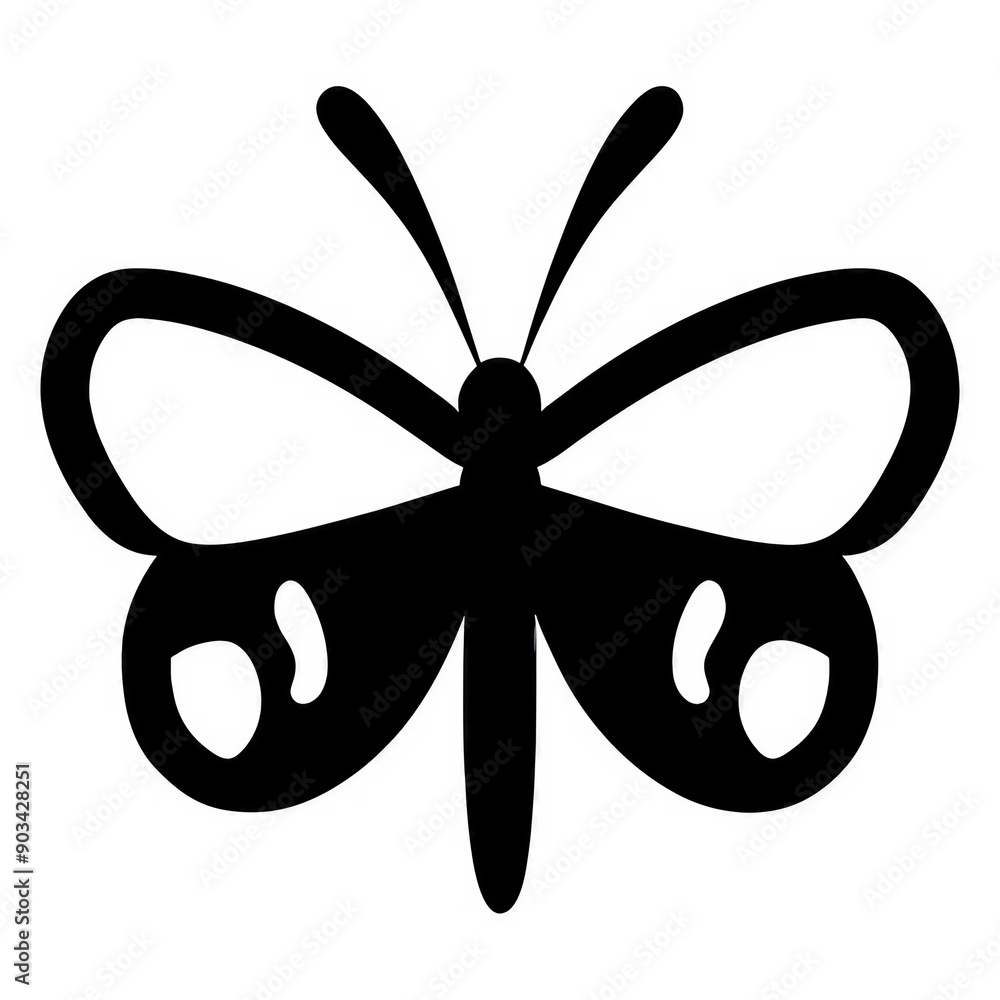 Black Butterfly Vector Black Butterfly Vector