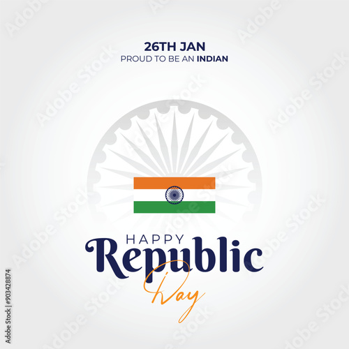 Happy Republic Day Instagram Poster Design