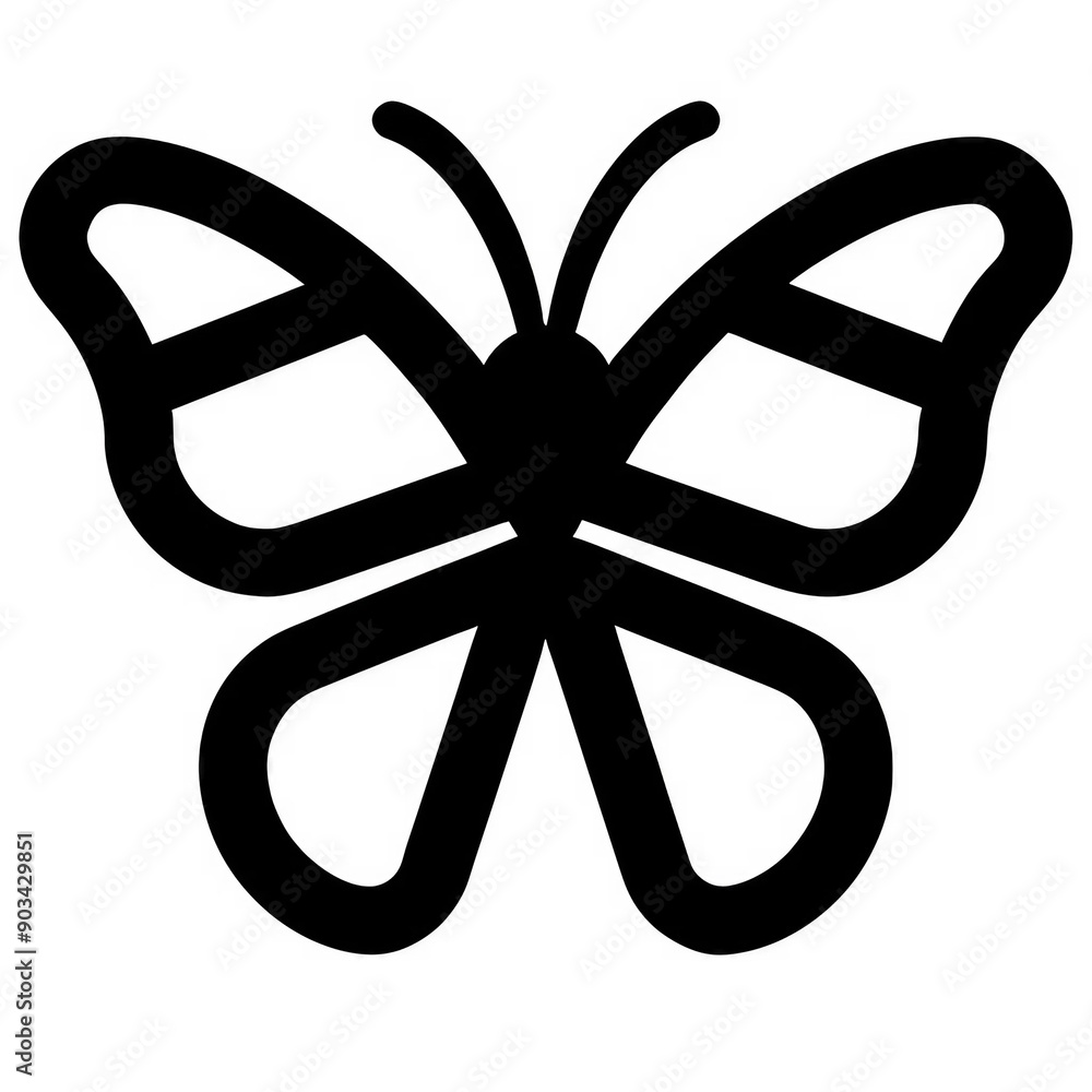 Black Butterfly Vector Black Butterfly Vector