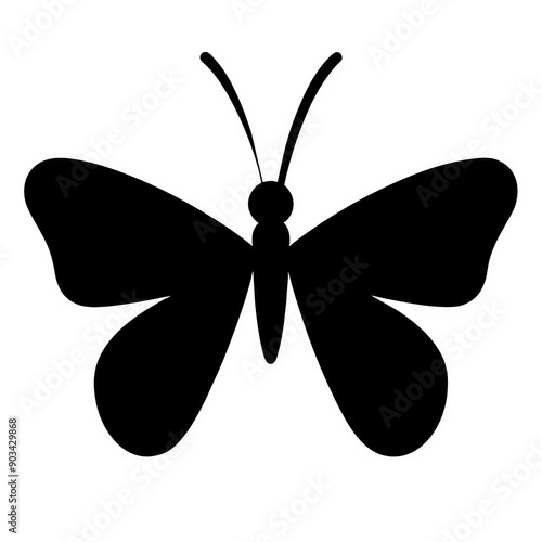 Black Butterfly Vector