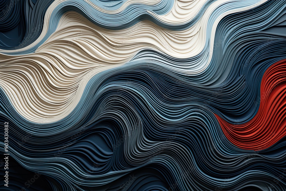 Fototapeta premium Ultra-detailed textures and bold, dynamic lines create an intricate