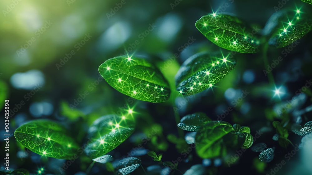Abstract representation of plant biotechnology, featuring vitamin-enriched genome-engineered seedlings for advanced agricultural development. Abstract representation of plant biotechnology, featuring vitamin-enriched genome-engineered seedlings for advanced agricultural development.