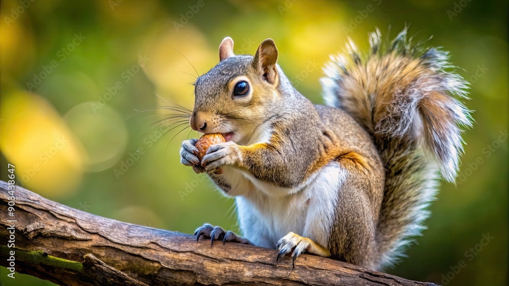 Close-up of a squirrel eating a nut on a branch, squirrel, rodent, wildlife, close-up, eating, nut, tree, branch, furry Close-up of a squirrel eating a nut on a branch, squirrel, rodent, wildlife, close-up, eating, nut, tree, branch, furry