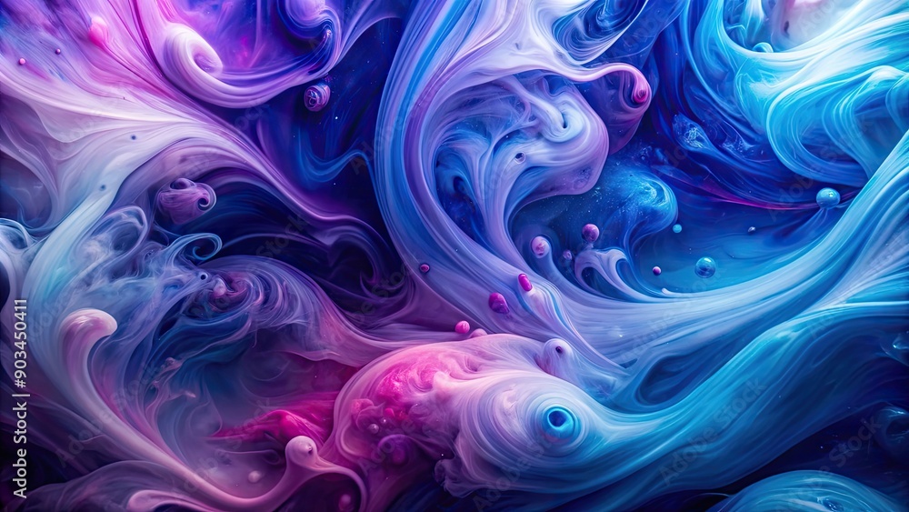 Abstract swirls of liquid in varying shades of blue and purple , liquid, abstract, background, texture, flowing, waves, vibrant Abstract swirls of liquid in varying shades of blue and purple , liquid, abstract, background, texture, flowing, waves, vibrant