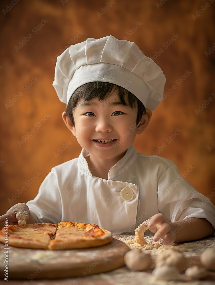 Young Boy in a Cooking Class, Exploring Culinary Arts and Kitchen Fun Young Boy in a Cooking Class, Exploring Culinary Arts and Kitchen Fun