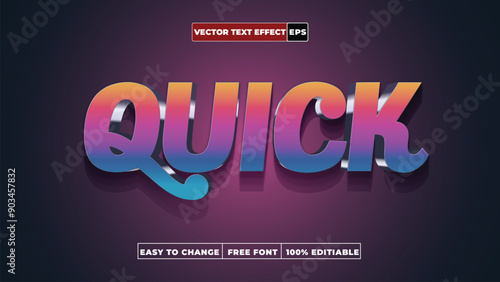 EPS File 3d Vector Text Effect Fully Editable High Quality