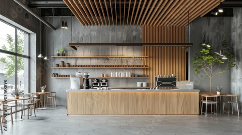Modern Cafe Interior Design © gacor