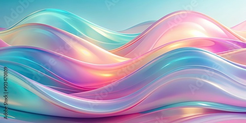 Abstract wavy soft gradient pastel background with glassmorphism style, soft, gradient, pastel, abstract, waves, glassmorphism