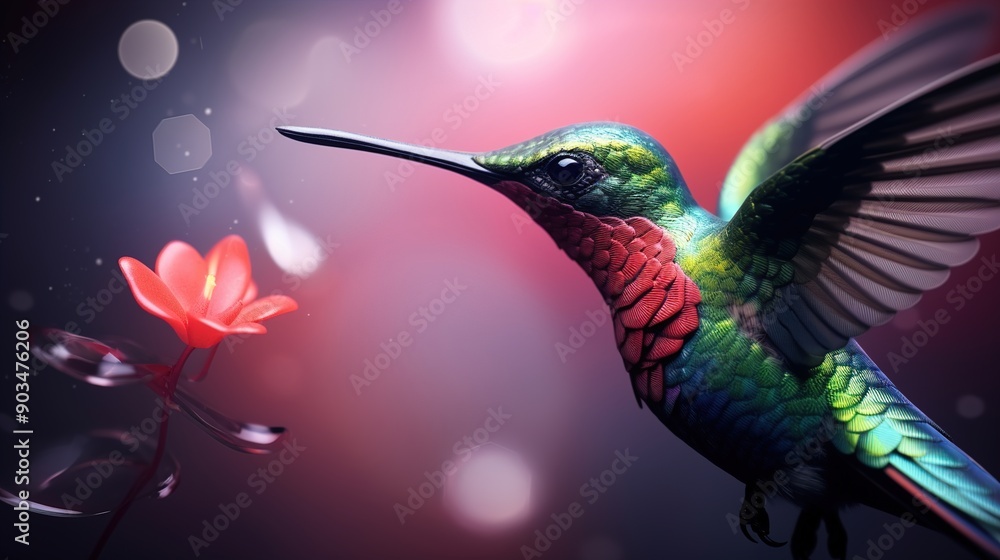 Obraz premium hummingbird in flight