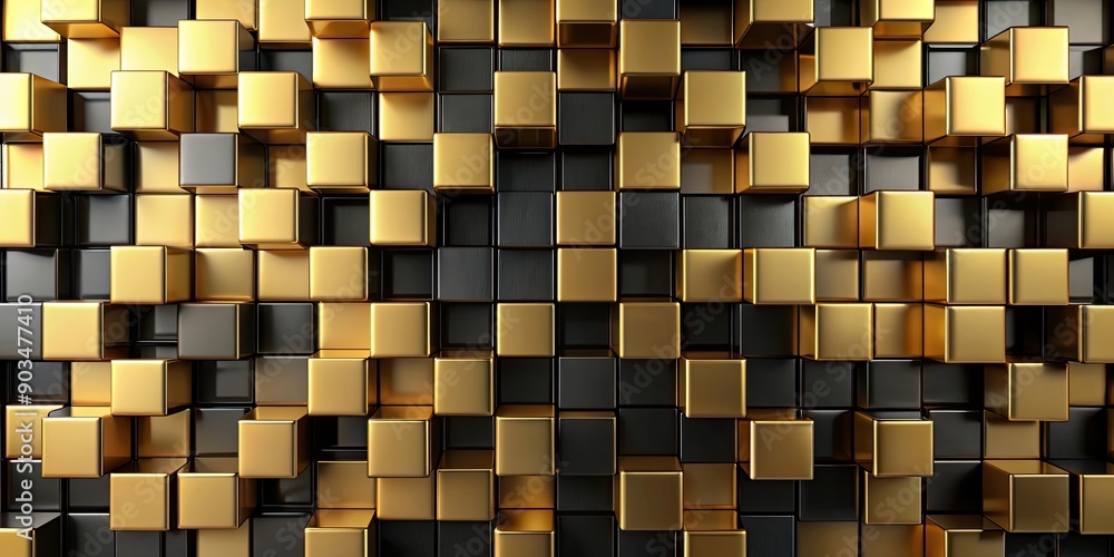 Abstract pattern of gold and black blocks, geometric, abstract, background, texture, design, modern, luxury, golden Abstract pattern of gold and black blocks, geometric, abstract, background, texture, design, modern, luxury, golden