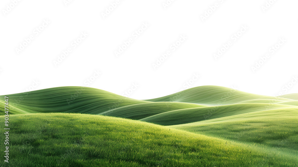 Simple green hill isolated on transparent background Simple green hill isolated on transparent background