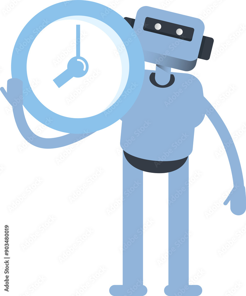 Humanoid Character Holding Clock
Humanoid Character Holding Clock