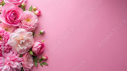 Vibrant pink background with soft, pastel hues perfect for a feminine aesthetic, feminine, vibrant, pastel, soft, colorful