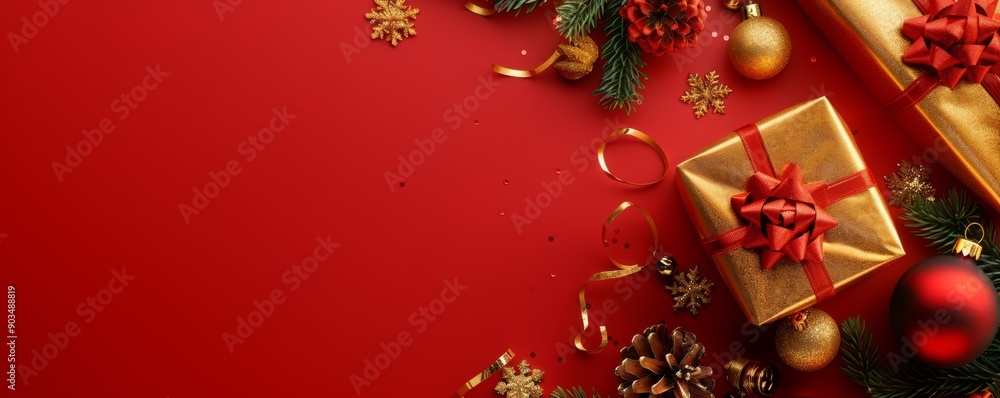 Festive Christmas banner web poster, header for website, colorful decorative decorations. Horizontal format New Year border poster. Xmas holiday background Festive Christmas banner web poster, header for website, colorful decorative decorations. Horizontal format New Year border poster. Xmas holiday background