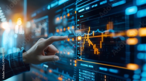 AI-driven software predicts financial market trends and economic breakthroughs.