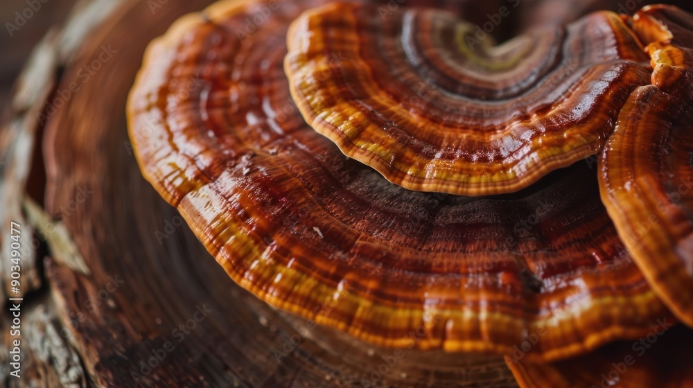 Macro Photography of Reishi Mushroom Macro Photography of Reishi Mushroom