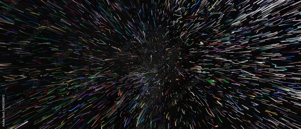 Overlay of video noise, on black background, Generative AI Overlay of video noise, on black background, Generative AI