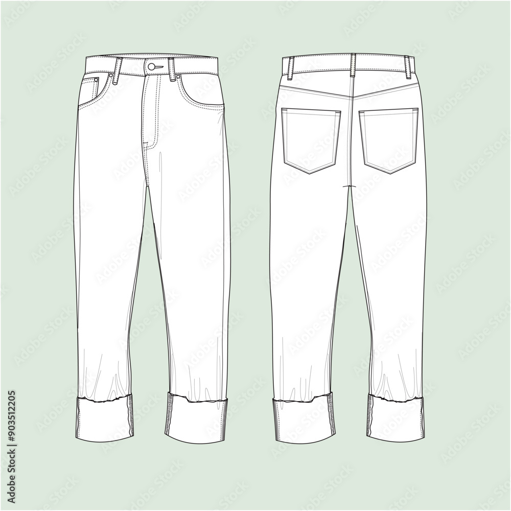 silhouette boyfriend jeans, outline jeans silhouette boyfriend jeans, outline jeans