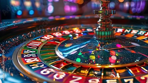 Conceptual Dark Banner Background for Vegas Casino Games