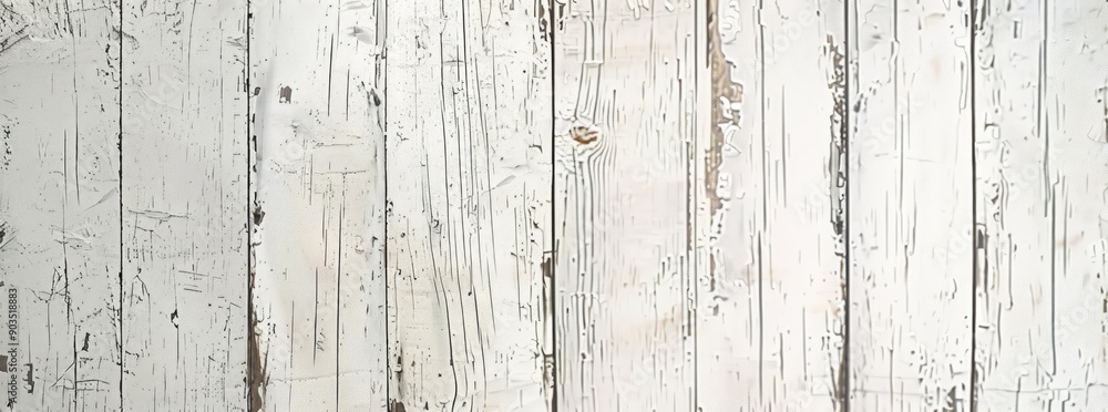 White Wooden Planks with Distressed Texture White Wooden Planks with Distressed Texture