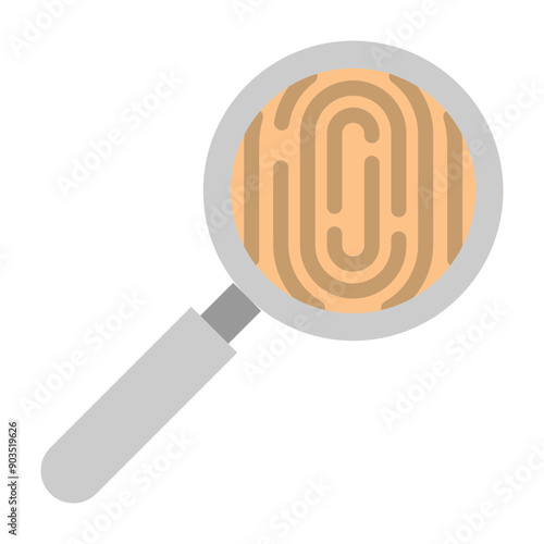 Investigation Vector Flat Icon Design