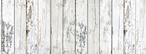 White Wooden Planks with Distressed Paint © arttools