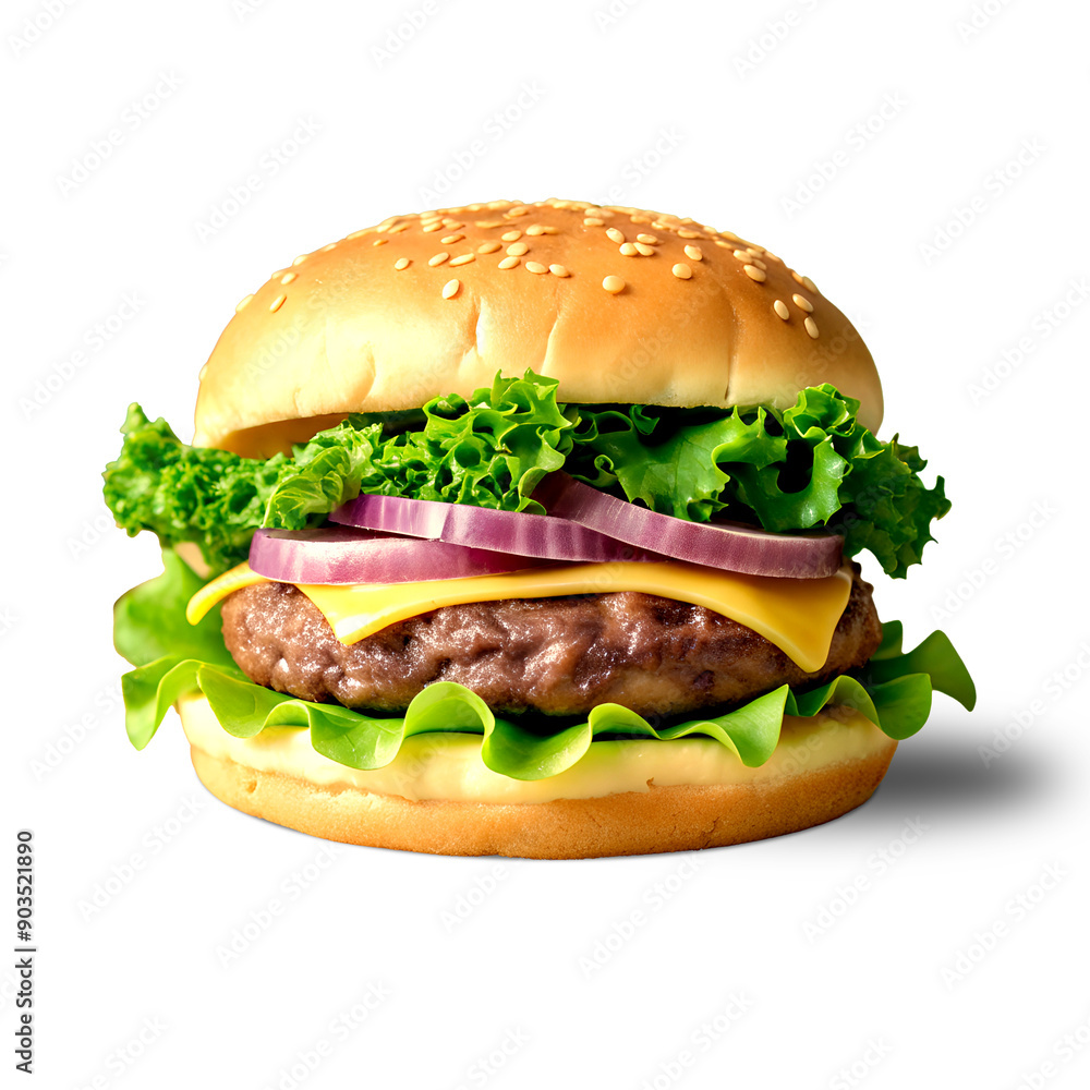 hamburger isolated on white hamburger isolated on white