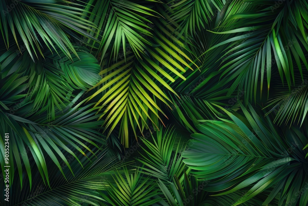 Tropical Palm Leaf Background Tropical Palm Leaf Background