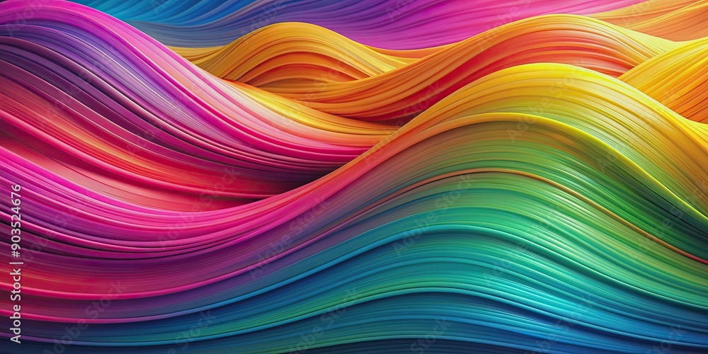 Obraz premium Abstract vibrant background with colorful waves, abstract, background, waves, wavy, colorful, vibrant, design, pattern