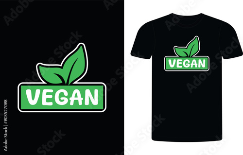 Vegan T-shirt Design Template, Celebrate World Vegan Day shirt design, Vegan concept typographic  shirt design.