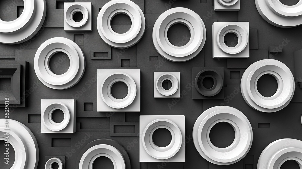 Toilet seats in black and white photo with black and white tiles on walls Toilet seats in black and white photo with black and white tiles on walls