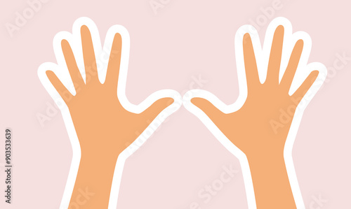 Clean Hands Hygiene Concept Vector Illustration. Sanitary precautions for cleanliness and disease-free environment 
