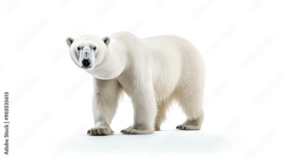 polar bear isolated on white polar bear isolated on white