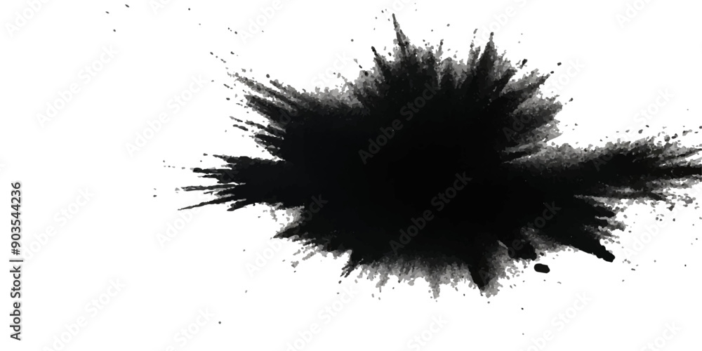 Paint stains black blotch background. Grunge Design Element. Brush Strokes. Vector illustration Paint stains black blotch background. Grunge Design Element. Brush Strokes. Vector illustration