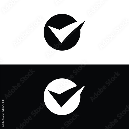 Check mark vector design template
