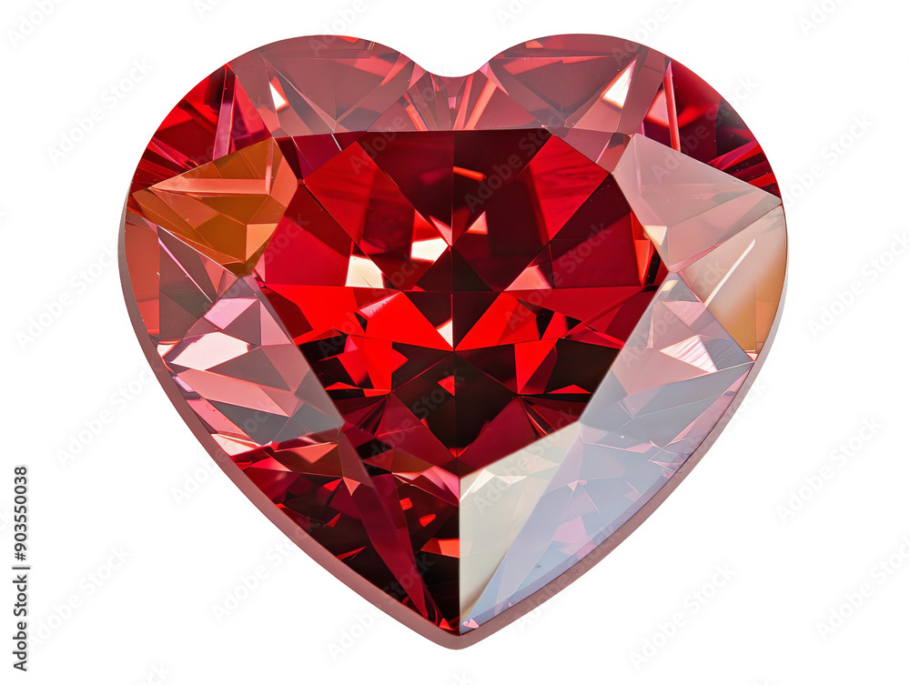 A stunning heart-shaped ruby gemstone, reflecting light with brilliant facets and rich red color, perfect for romantic themes. A stunning heart-shaped ruby gemstone, reflecting light with brilliant facets and rich red color, perfect for romantic themes.
