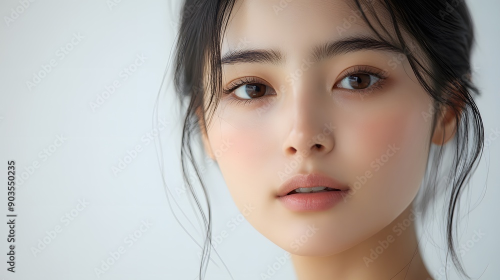 日本から来た美しい女性のクローズアップ写真 日本から来た美しい女性のクローズアップ写真