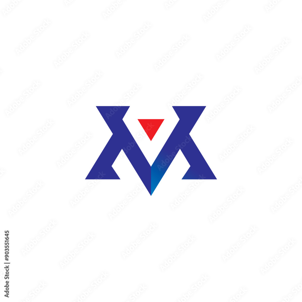 VM Logo Design. Letter MV Icon VM Logo Design. Letter MV Icon