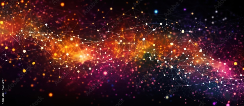 Obraz premium Abstract Digital Network Background