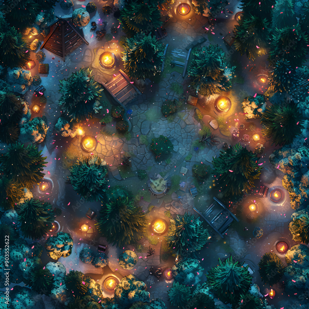 Winter Adventure Battle Map - Christmas RPG Map for Dungeons and Dragons Winter Adventure Battle Map - Christmas RPG Map for Dungeons and Dragons