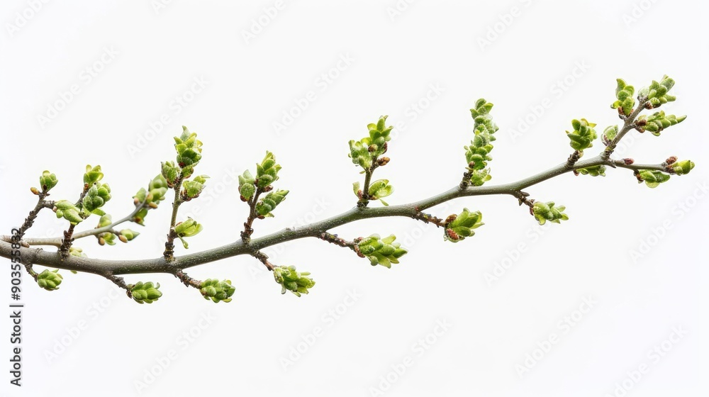 branch with fresh green buds