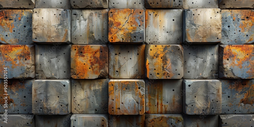Rusty Metal Wall Texture, Industrial Art Piece Rusty Metal Wall Texture, Industrial Art Piece