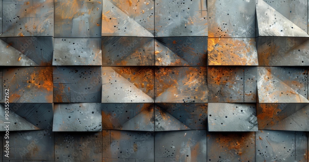 Rusty Metal Art Wall Decoration, Recycled Steel Texture Rusty Metal Art Wall Decoration, Recycled Steel Texture