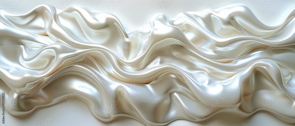 Fototapeta premium Abstract Art Pattern, Wavy Wall Design