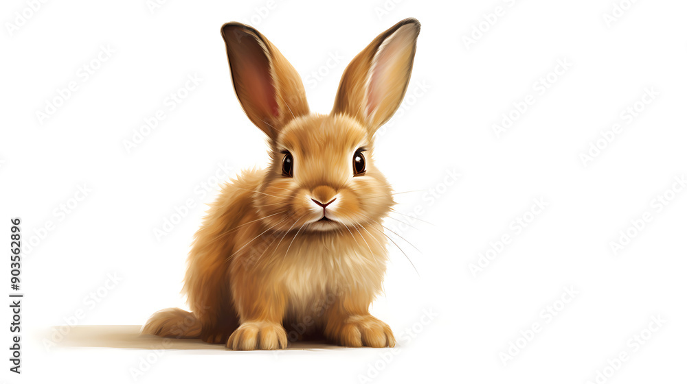 rabbit isolated on white rabbit isolated on white
